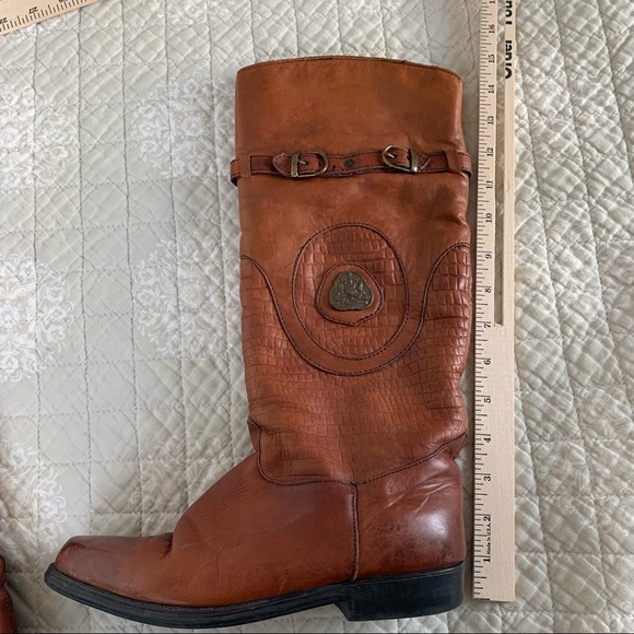 Vintage Leather Winter Brown Boots - Picture 4 of 12